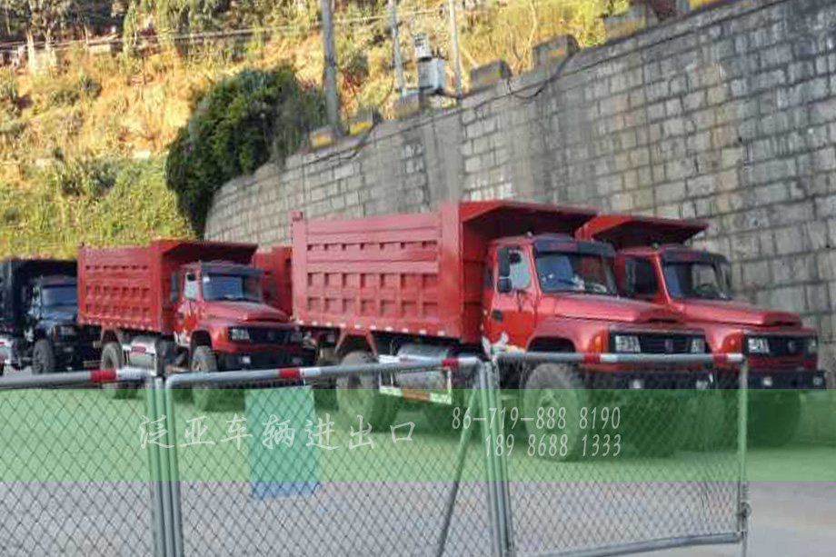 <strong>10辆出口金三角区域的东风自卸越野车顺利交付</strong>