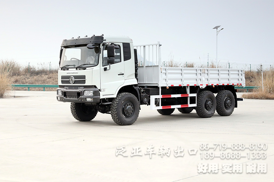 新款东风6*6豪华越野载货车_260马力山地森林越野卡车_5.5米货箱恶劣路况专用车