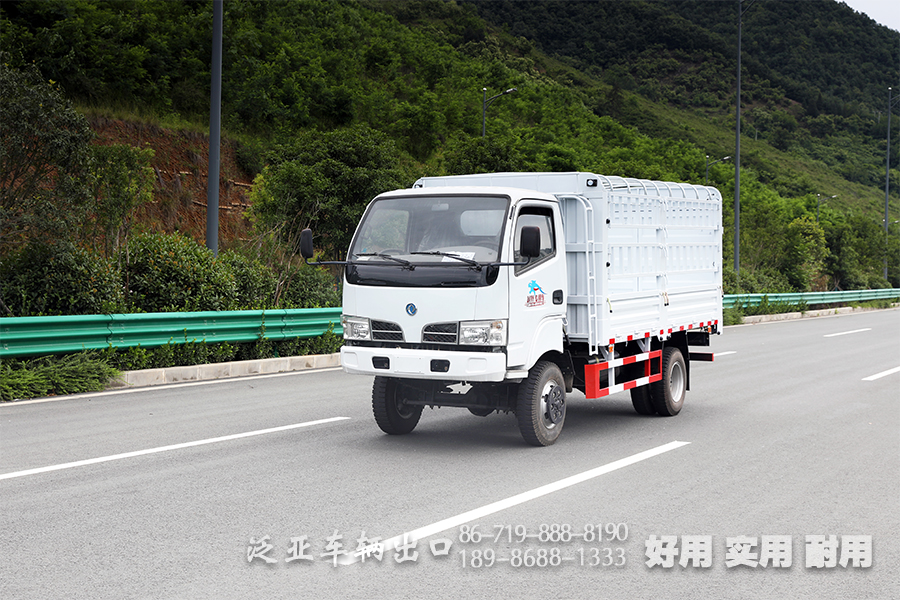 东风四驱轻型3.8米栅栏载货车_4×4小型柴油仓栅车_全驱越野专用车商用小微卡厂家