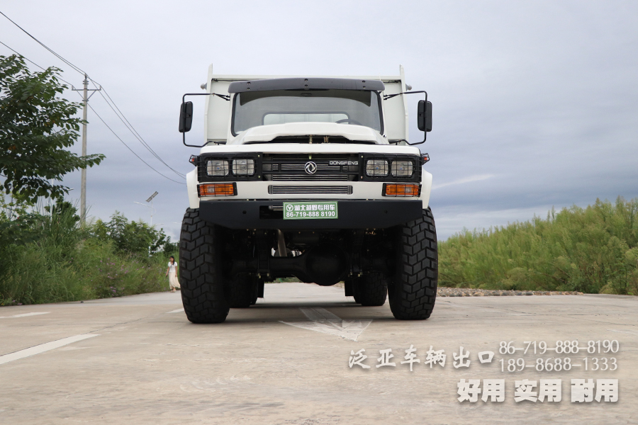 柴油自卸汽车,6*6尖头自卸车,东风白自卸车,出口车专供,六驱自卸车,6*6公路运输车,自卸车出口