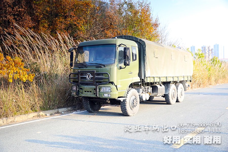 东风EQ2130GA高配款六驱柴油货车_东风6x6越野专用型卡车_5吨出口型国五运兵车