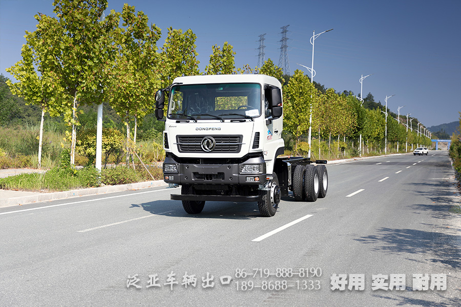 
东风6×6,东风350马力底盘,国五越野专用底盘,六驱潍柴卡车,重型商用车,定制型工地矿山底盘,矿山底盘厂家