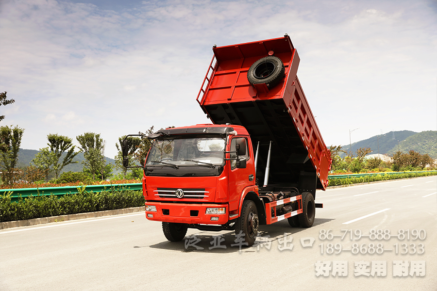 东风单排4*2轻型自卸货车_5吨东风小轻卡自卸卡车_出口专供自卸车