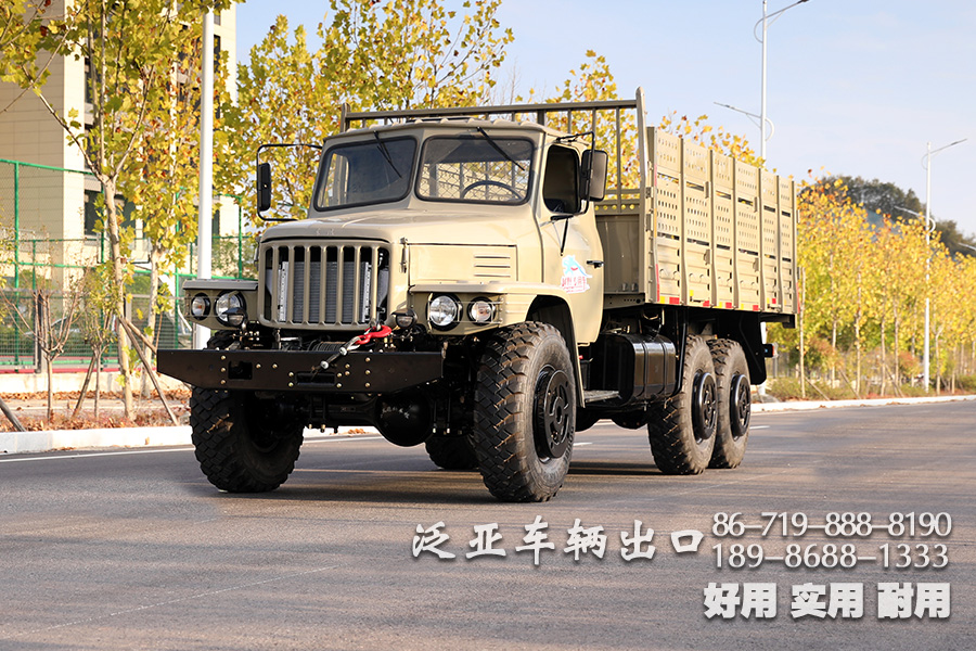 东风六驱加高货箱版210马力越野卡车_东风定制长头245越野运输车_东风EQ2100全驱越野专用车