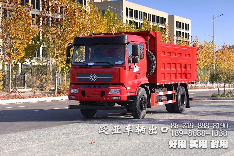 东风平头4x2运输车、东风210马力自卸运输车、东风平头排半驾驶室货车