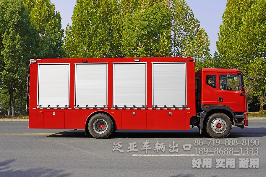 消防救援车 救援工程车 应急抢险车 多功能厢式车， 汛期排涝救险车， 应急电源车， 通讯抢修车， 专项救援车
